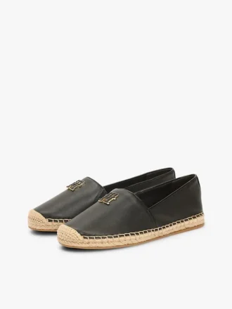 TH Monogram-nahkaiset espadrillot