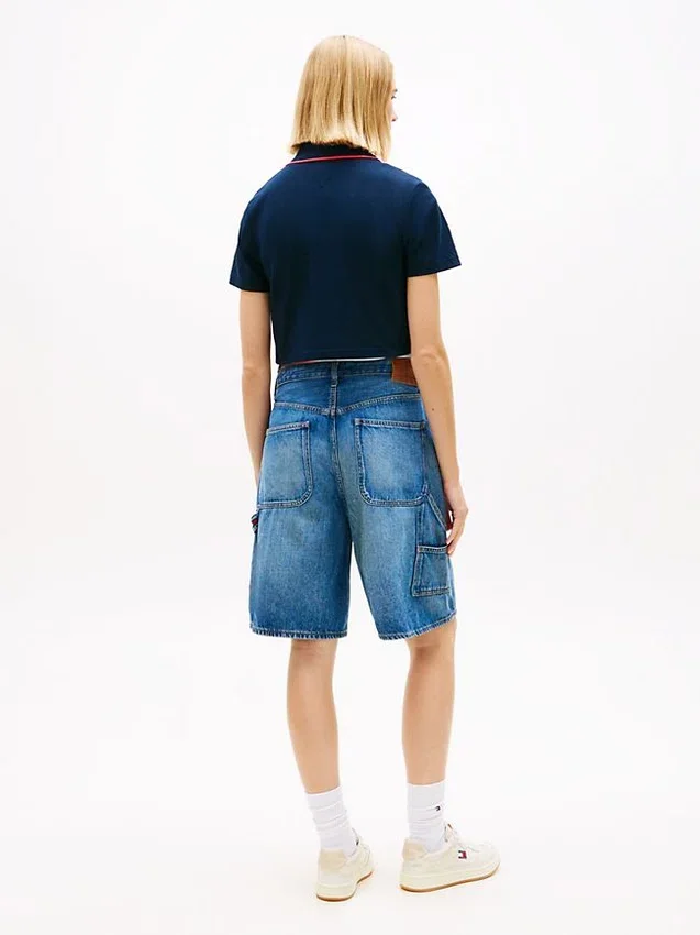 Tommy Jeans Cropped Boxy Fit Polo Tommy Jeans Cropped Boxy Fit Polo