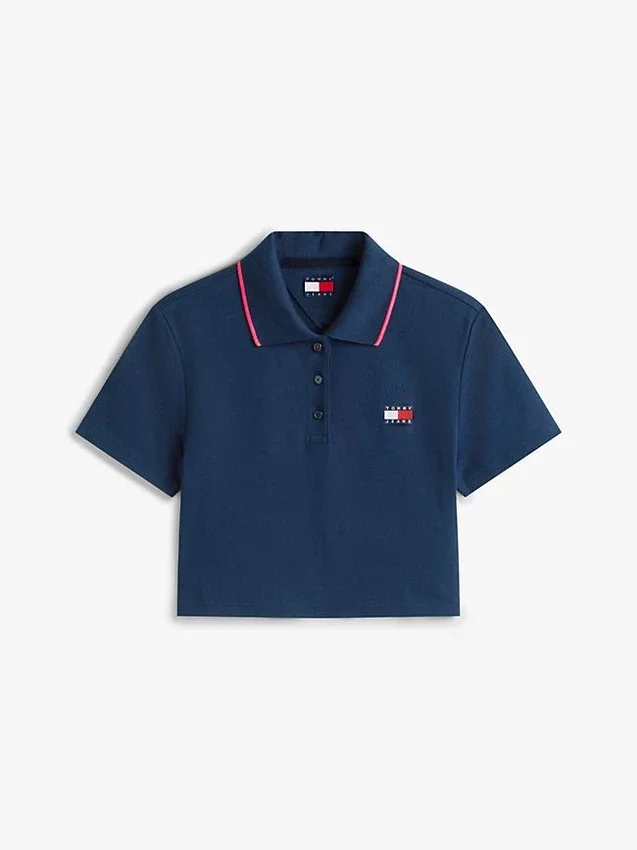 Tommy Jeans Cropped Boxy Fit Polo Tommy Jeans Cropped Boxy Fit Polo