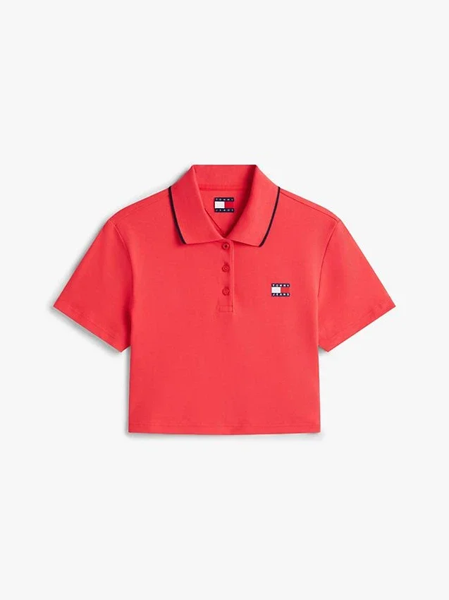 Tommy Jeans Cropped Boxy Fit Polo Tommy Jeans Cropped Boxy Fit Polo