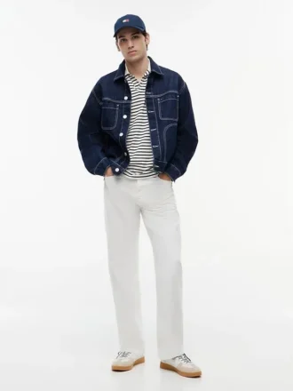 Tommy Jeans Dark Wash Denim Ranch -takki Tommy Jeans Dark Wash Denim Ranch -takki