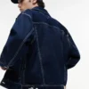 Tommy Jeans Dark Wash Denim Ranch -takki