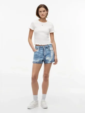 Tommy Jeans -denimshortsit, käänteiset lahkeet