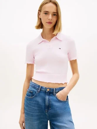Tommy Jeans Lettuce-Trim -villapaita