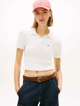Tommy Jeans Lettuce-Trim -villapaita