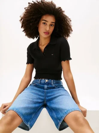 Tommy Jeans Lettuce-Trim -villapaita