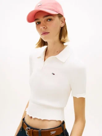 Tommy Jeans Lettuce-Trim -villapaita