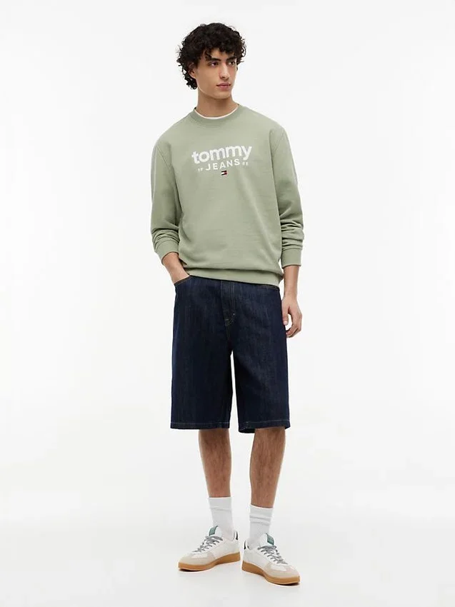 Tommy Jeans Logo Sueded -huppari Tommy Jeans Logo Sueded -huppari