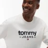 Tommy Jeans Logo Sueded -huppari Tommy Jeans Logo Sueded -huppari