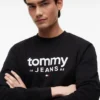 Tommy Jeans Logo Sueded -huppari Tommy Jeans Logo Sueded -huppari