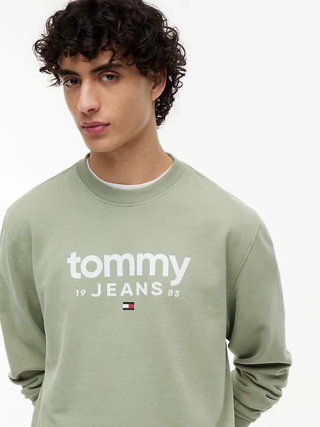 Tommy Jeans Logo Sueded -huppari Tommy Jeans Logo Sueded -huppari