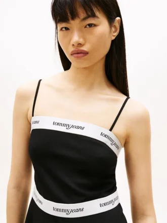 Tommy Jeans Logo Tape Ponte -minimekko