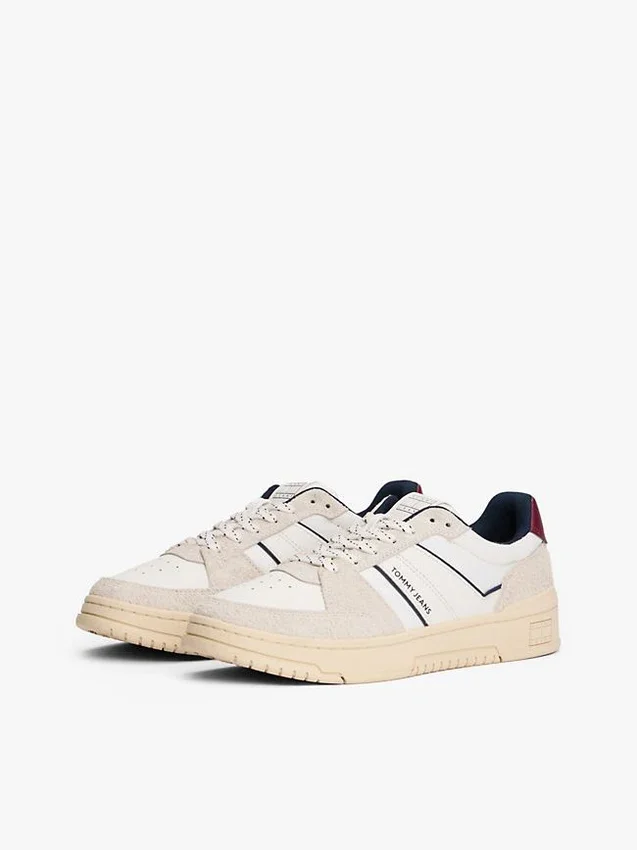 Tommy Jeans -mokkanahkaiset cupsole-lenkkarit Tommy Jeans -mokkanahkaiset cupsole-lenkkarit