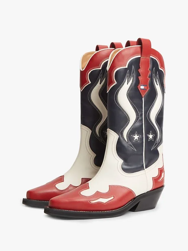 Tommy Jeans -nahkaiset cowboy-saappaat Tommy Jeans -nahkaiset cowboy-saappaat