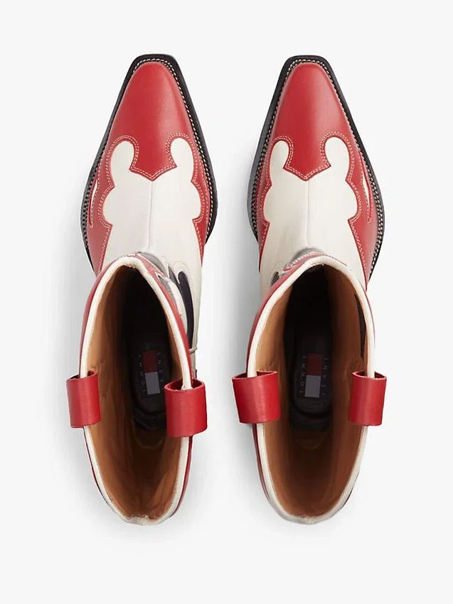 Tommy Jeans -nahkaiset cowboy-saappaat Tommy Jeans -nahkaiset cowboy-saappaat