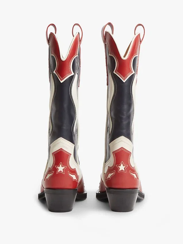 Tommy Jeans -nahkaiset cowboy-saappaat Tommy Jeans -nahkaiset cowboy-saappaat