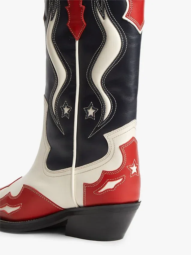 Tommy Jeans -nahkaiset cowboy-saappaat Tommy Jeans -nahkaiset cowboy-saappaat