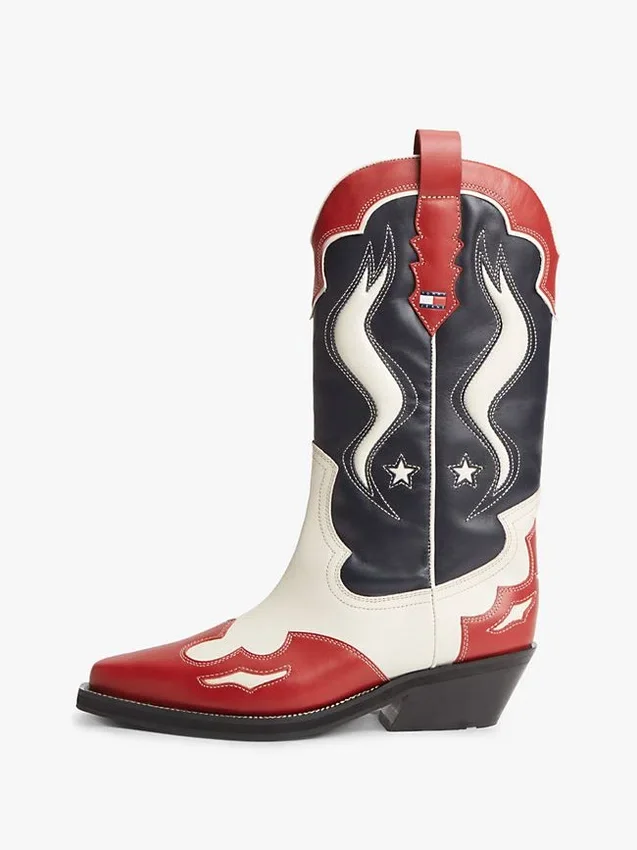 Tommy Jeans -nahkaiset cowboy-saappaat Tommy Jeans -nahkaiset cowboy-saappaat