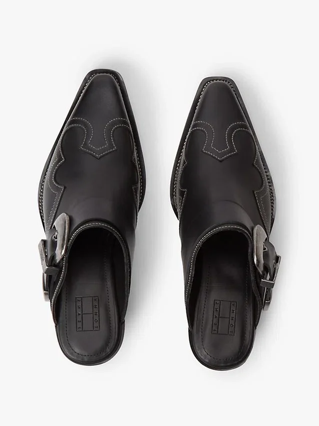 Tommy Jeans -nahkaiset western-mules Tommy Jeans -nahkaiset western-mules
