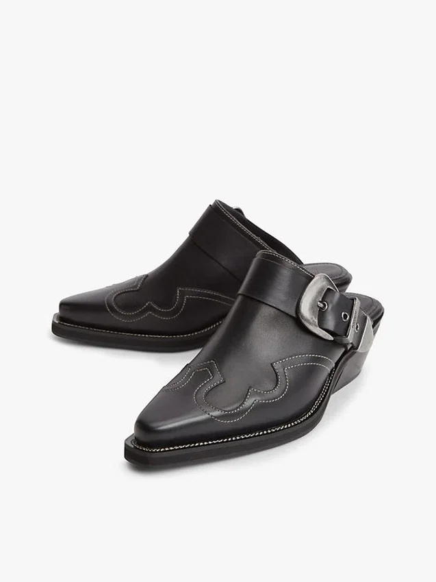 Tommy Jeans -nahkaiset western-mules Tommy Jeans -nahkaiset western-mules