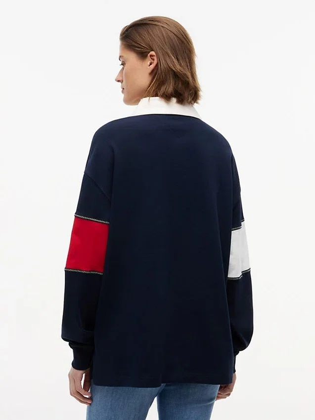 Tommy Jeans Oversized Fit Flag Rugby Tommy Jeans Oversized Fit Flag Rugby