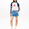 Tommy Jeans Raw Hem -denimshortsit Tommy Jeans Raw Hem -denimshortsit