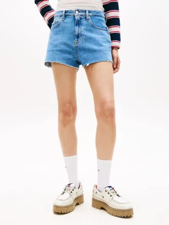Tommy Jeans Raw Hem -denimshortsit