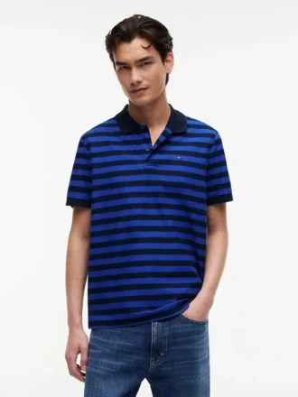 Tommy Jeans Regular Fit -raidallinen poolopaita