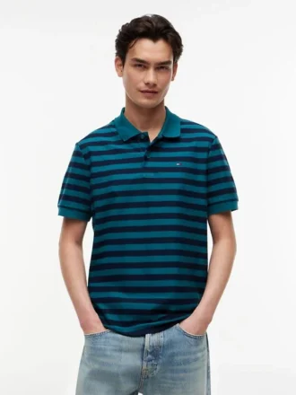 Tommy Jeans Regular Fit -raidallinen poolopaita