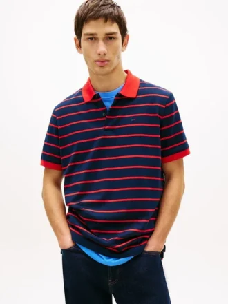 Tommy Jeans Regular Fit -raidallinen poolopaita