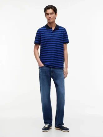 Tommy Jeans Regular Fit -raidallinen poolopaita