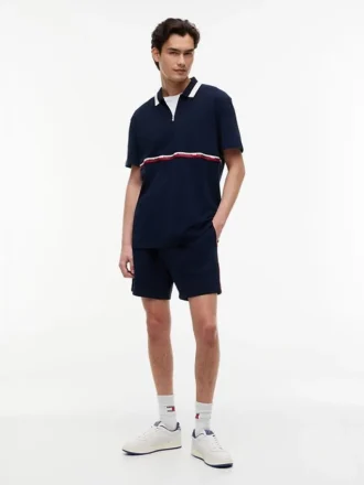 Tommy Jeans Relaxed Quarter-Zip Polo