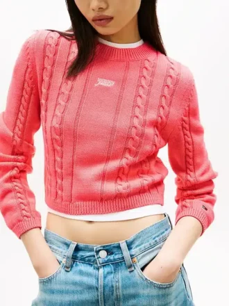 Tommy Jeans Script -neulepusero