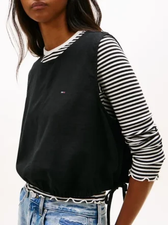 Tommy Jeans -sivusidottu pellavaseospaita