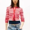 Tommy Jeans Slim Fit -raidallinen neuletakki Tommy Jeans Slim Fit -raidallinen neuletakki