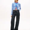 Tommy Jeans Slim Fit -raidallinen neuletakki Tommy Jeans Slim Fit -raidallinen neuletakki