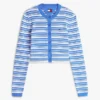 Tommy Jeans Slim Fit -raidallinen neuletakki Tommy Jeans Slim Fit -raidallinen neuletakki