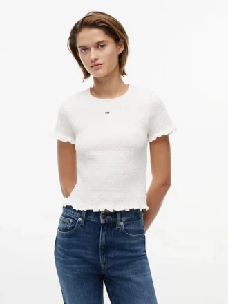 Tommy Jeans Slim Fit Shirred T-paita