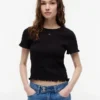 Tommy Jeans Slim Fit Shirred T-paita Tommy Jeans Slim Fit Shirred T-paita