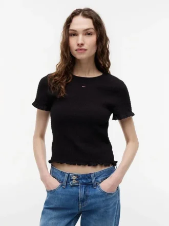 Tommy Jeans Slim Fit Shirred T-paita