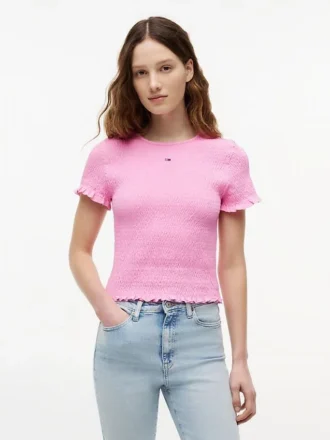 Tommy Jeans Slim Fit Shirred T-paita
