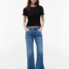 Tommy Jeans Slim Fit Shirred T-paita Tommy Jeans Slim Fit Shirred T-paita