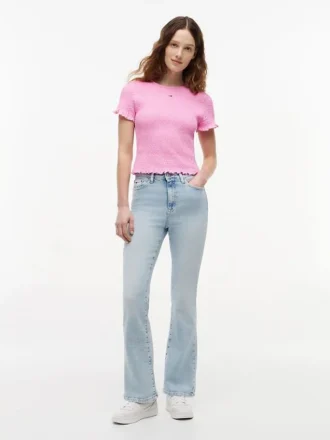 Tommy Jeans Slim Fit Shirred T-paita