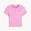 Tommy Jeans Slim Fit Shirred T-paita Tommy Jeans Slim Fit Shirred T-paita