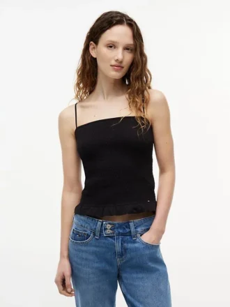 Tommy Jeans Slim Fit Shirred Tank Top