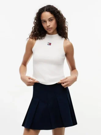 Tommy Jeans Slim Fit -tankkitoppi, korkea kaulus