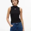 Tommy Jeans Slim Fit -tankkitoppi, korkea kaulus Tommy Jeans Slim Fit -tankkitoppi, korkea kaulus
