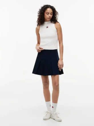 Tommy Jeans Slim Fit -tankkitoppi, korkea kaulus