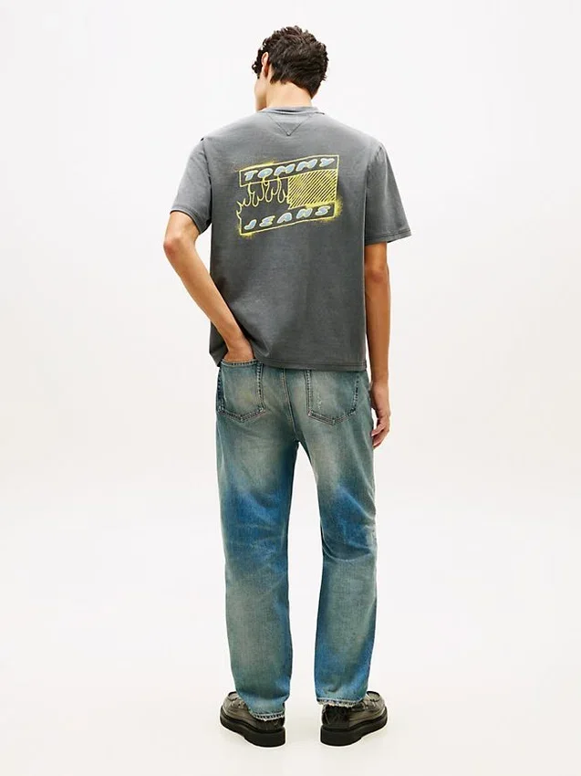 Tommy Jeans Spray Paint Bubble -T-paita Tommy Jeans Spray Paint Bubble -T-paita