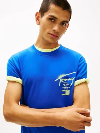 Tommy Jeans Spray Paint Logo T-paita